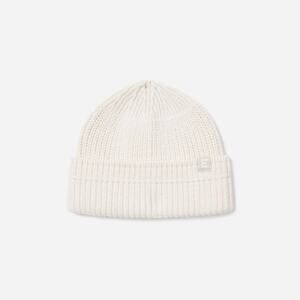 *BRAND NEW* Everlane Organic Cotton Chunky Beanie in White / Canvas